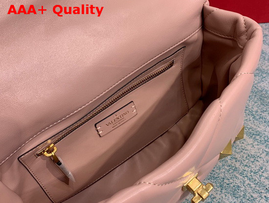 Valentino Roman Stud Nappa Chain Bag in Light Pink Replica