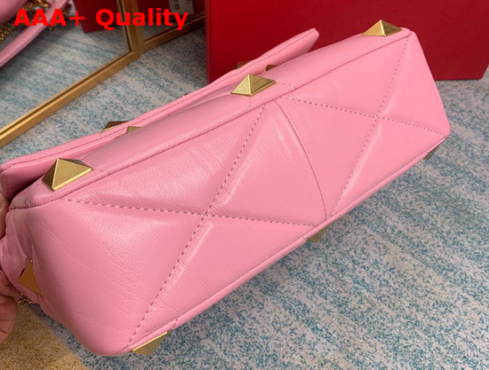 Valentino Roman Stud Nappa Chain Bag in Rose Cannelle Replica