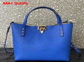 Valentino Small Rockstud Grainy Calfskin Bag with Contrasting Lining Light Blue Replica