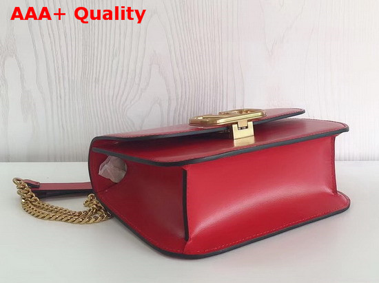 Valentino Small Vlock Calfskin Shoulder Bag in Red Calfskin Leather Replica