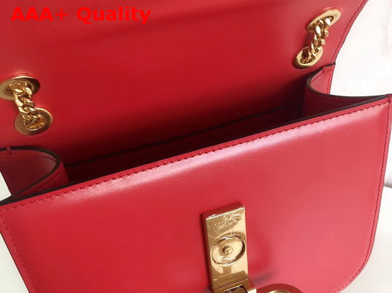 Valentino Small Vlock Calfskin Shoulder Bag in Red Calfskin Leather Replica