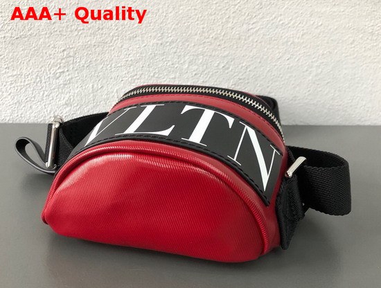 Valentino VLTN Camera Bag in Red Shiny Canvas Replica