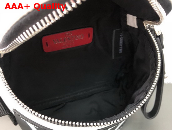 Valentino VLTN Camera Bag in White Shiny Canvas Replica