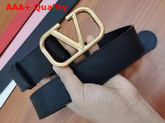 Valentino VLogo Belt in Black Calfskin Replica