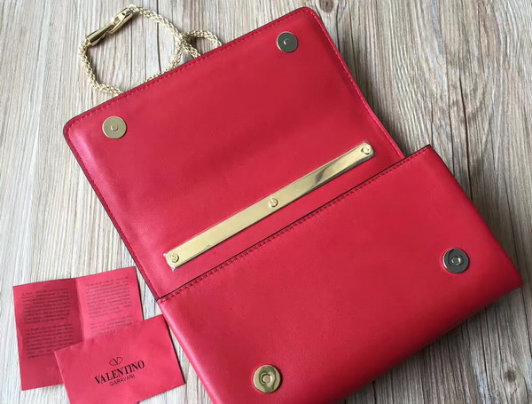 Valentino Va Va Voom Leather Shoulder Bag in Red Nappa Leather For Sale