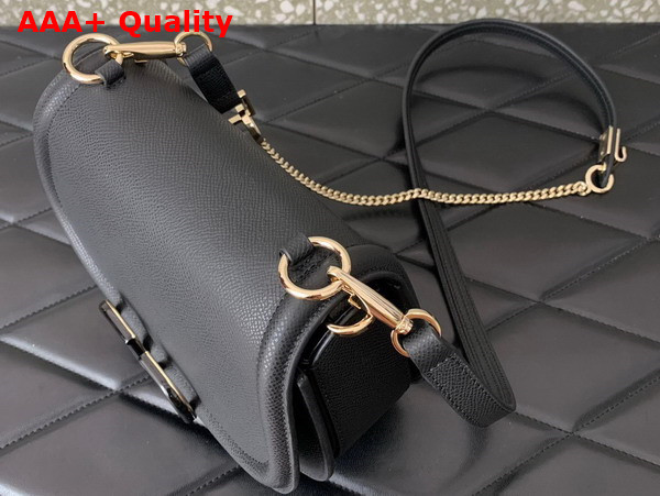 Valentino Vsling Shoulder Bag in Black Grainy Calfskin Replica