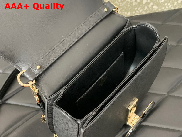 Valentino Vsling Shoulder Bag in Black Grainy Calfskin Replica