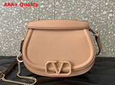 Valentino Vsling Shoulder Bag in Rose Cannelle Grainy Calfskin Replica